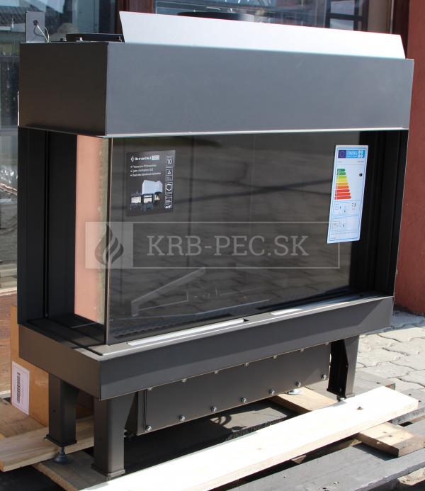 Kratki Leo 70 plynová krbová vložka s ľavým rohovým presklením krb-pec