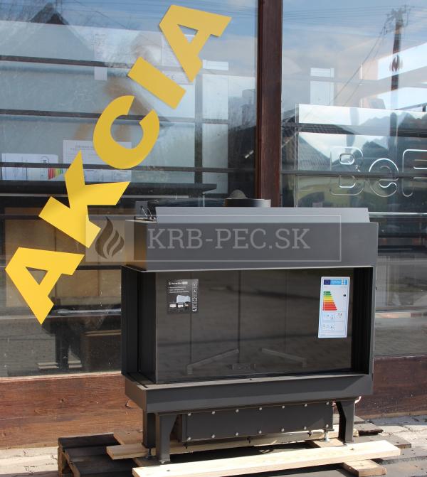 Kratki Leo 70 plynová krbová vložka s ľavým rohovým presklením krb-pec