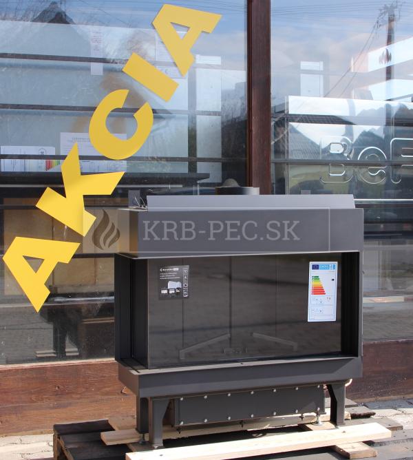 Kratki Leo 70 plynová krbová vložka s ľavým rohovým presklením krb-pec