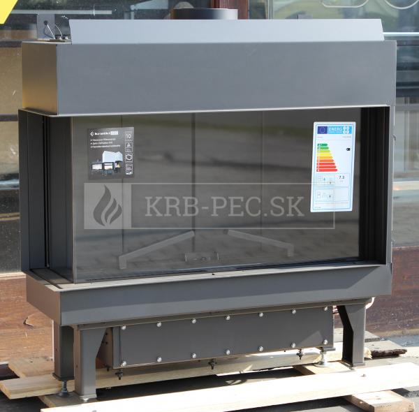 Kratki Leo 70 plynová krbová vložka s ľavým rohovým presklením krb-pec