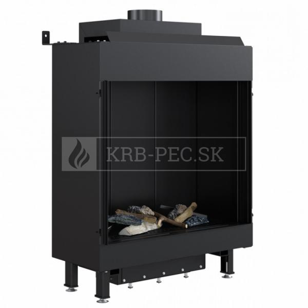 Kratki Leo 76/62 plynová krbová vložka s rovným presklením krb-pec