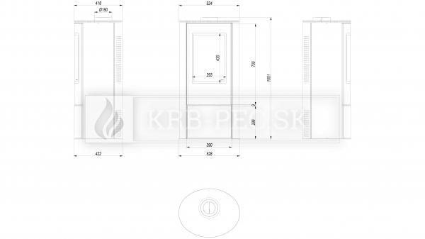 Kratki KOZA ABS GAS krbové kachle na plyn krb-pec