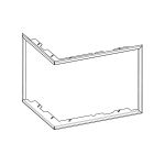 Krycí rámik plytký pre Romotop DYNAMIC R/L 3G S 55.44.42.21 krb-pec