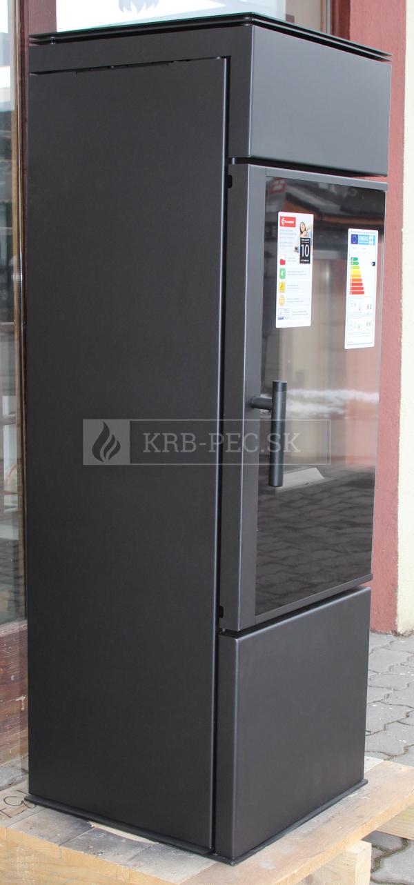 Kratki THOR 8 voľne stojace teplovzdušné oceľové krbové kachle s deleným sklom krb-pec