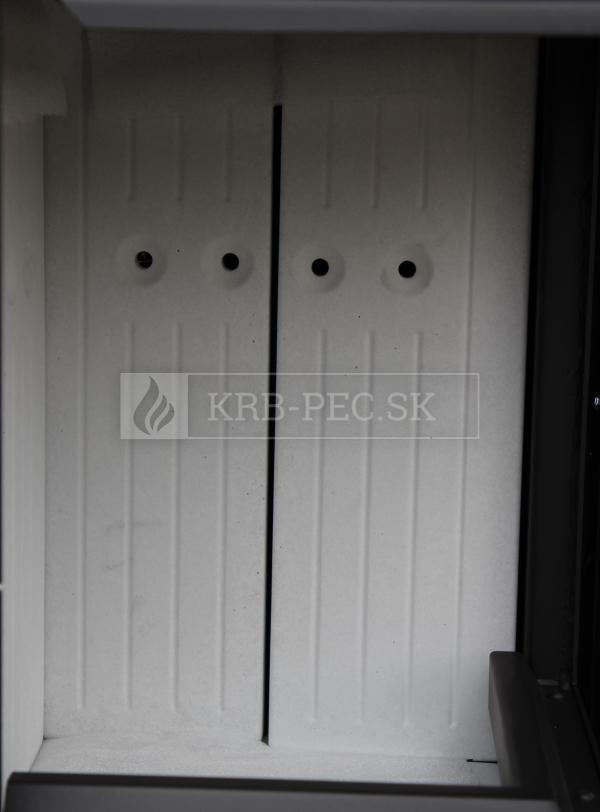 Kratki THOR 8 voľne stojace teplovzdušné oceľové krbové kachle s deleným sklom krb-pec