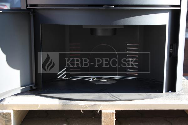 Kratki KOZA AB S/2 oceľové krbové kachle krb-pec