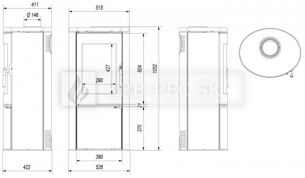 Kratki KOZA AB krbové kachle krb-pec