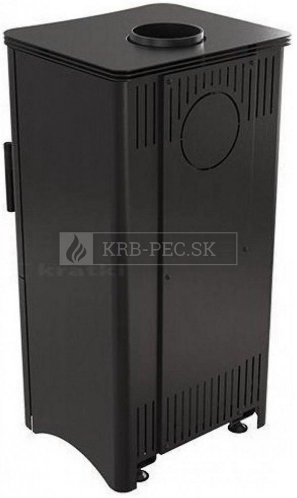Kratki KOZA K5 oceľové krbové kachle na podstavci s boxom krb-pec