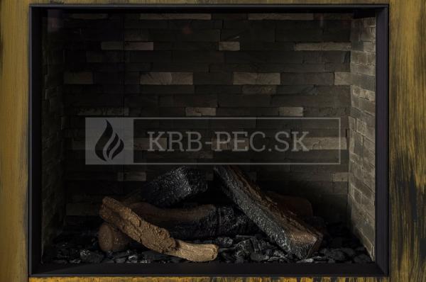 Trimline 83 Front plynová krbová vložka s rovným presklením krb-pec