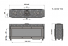 Trimline 100 Tunnel plynová krbová vložka s obojstranným presklením krb-pec