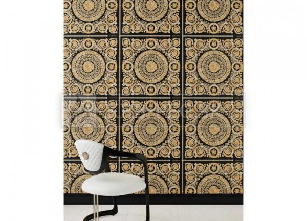 A.S. Création - Versace Wallpaper IV #37055-3 luxusná vliesová tapeta s vinylovým povrchom krb-pec