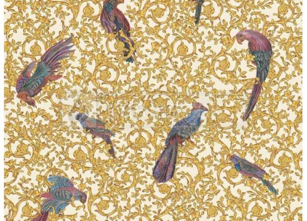 A.S. Création - Versace Wallpaper IV #37053-2 luxusná vliesová tapeta s vinylovým povrchom krb-pec