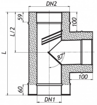 Darco - Sopúch 90° T-KUS krb-pec