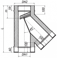 Darco - Sopúch 45° Y-KUS krb-pec