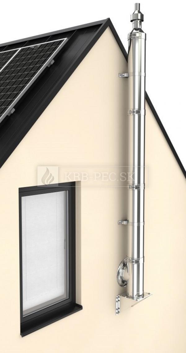 Darco - trojplášťový izolovaný nerezový komínový systém Ø 180 mm krb-pec