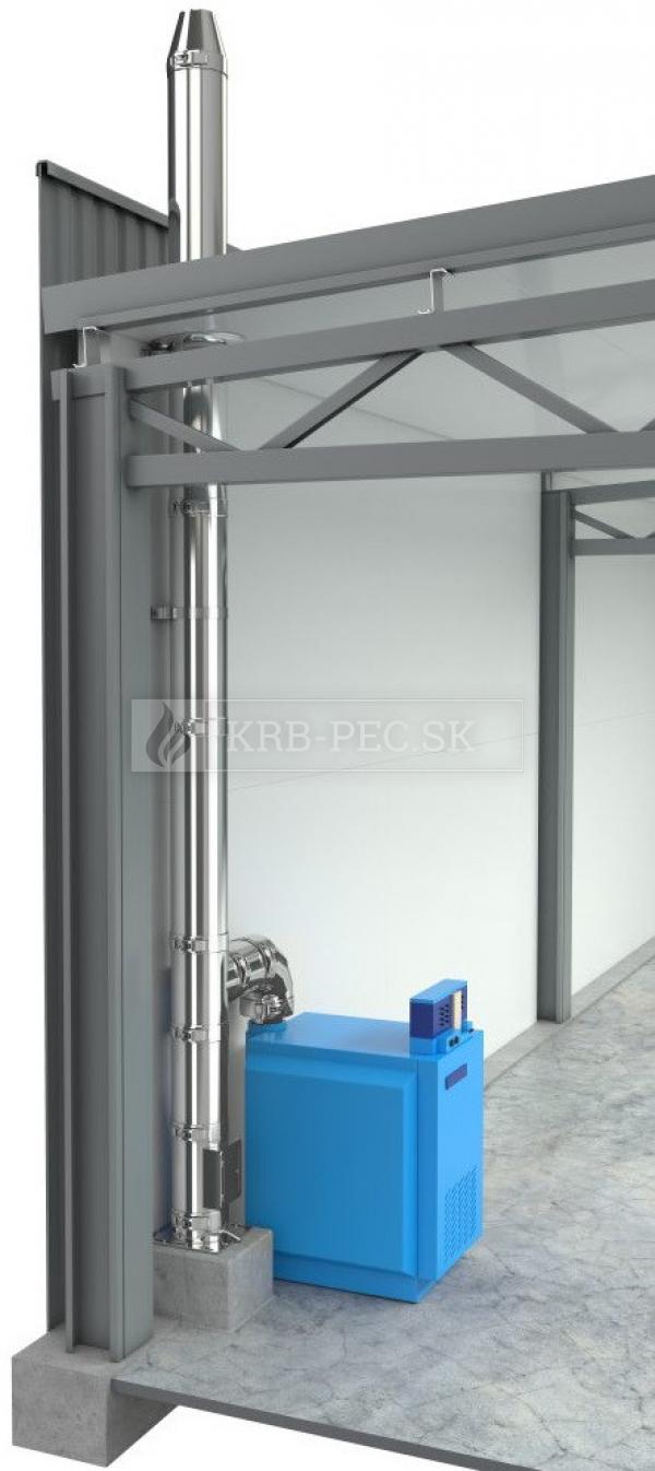 Darco - trojplášťový izolovaný nerezový komínový systém Ø 180 mm krb-pec