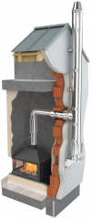 Darco - trojplášťový izolovaný nerezový komínový systém Ø 180 mm krb-pec