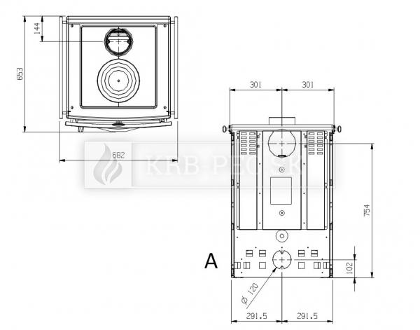 La Nordica Cucinotta liatinový sporák s varnou platňou bez rúry krb-pec