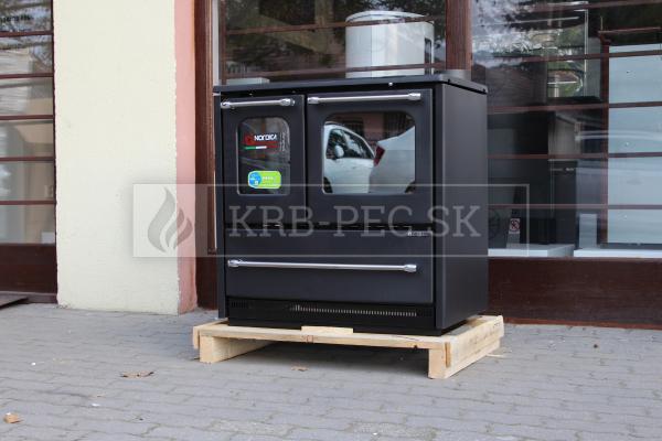 La Nordica Sovrana Easy EVO 2.0 sporák z liatiny s varnou platňou a rúrou krb-pec