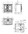La Nordica TermoSuprema Compact D.S.A teplovodný sporák s liatinovou varnou platňou a rúrou krb-pec