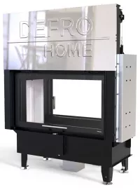 Defro Home Intra LA T G oceľová teplovzdušná krbová vložka s výsuvným otváraním dvierok a obojstranným presklením