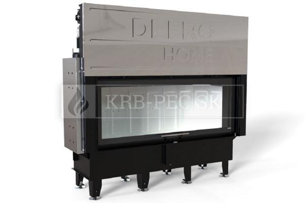 Defro Home Intra XLA G oceľová rovná teplovzdušná krbová vložka s výsuvným otváraním krb-pec
