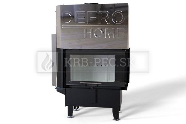Defro Home RIVA SM BP SHORT G oceľová teplovzdušná rohová krbová vložka s výsuvnými dvierkami krb-peci