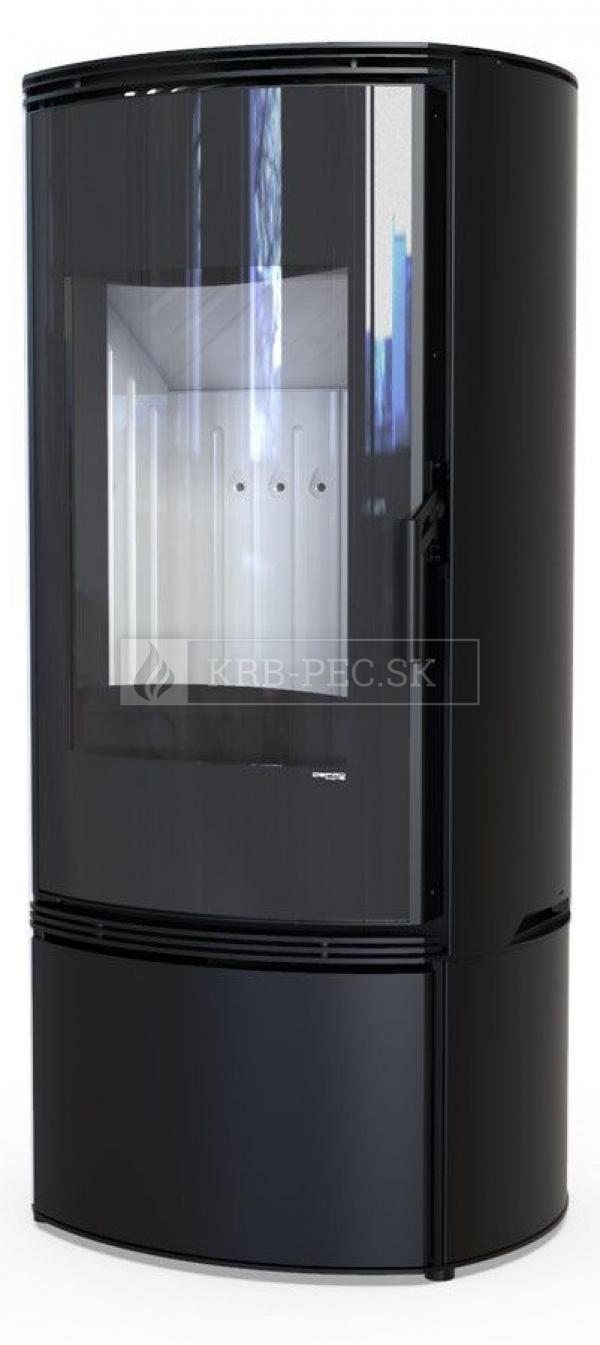 Defro Home Orbis oceľové krbové kachle s polkruhovým presklením krb-pec