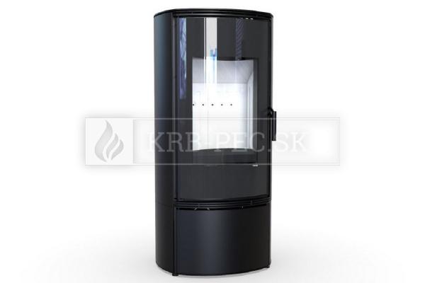 Defro Home Orbis oceľové krbové kachle s polkruhovým presklením krb-pec
