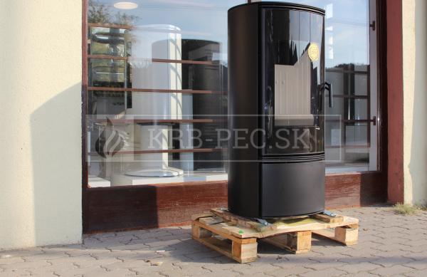 Defro Home Orbis oceľové krbové kachle s polkruhovým presklením krb-pec