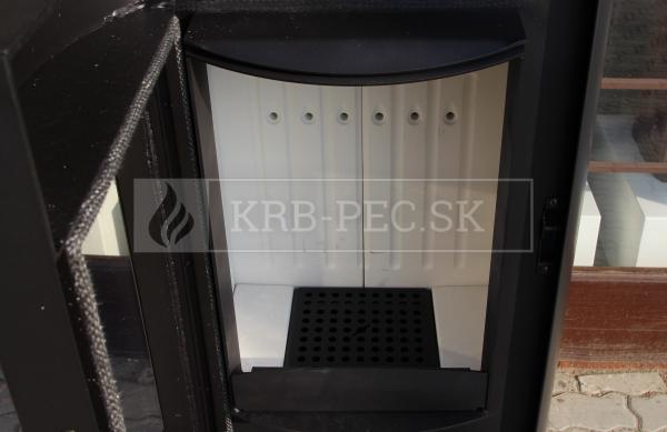 Defro Home Orbis oceľové krbové kachle s polkruhovým presklením krb-pec