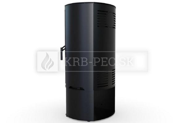 Defro Home Orbis LOG oceľové krbové kachle s polkruhovým presklením krb-pec