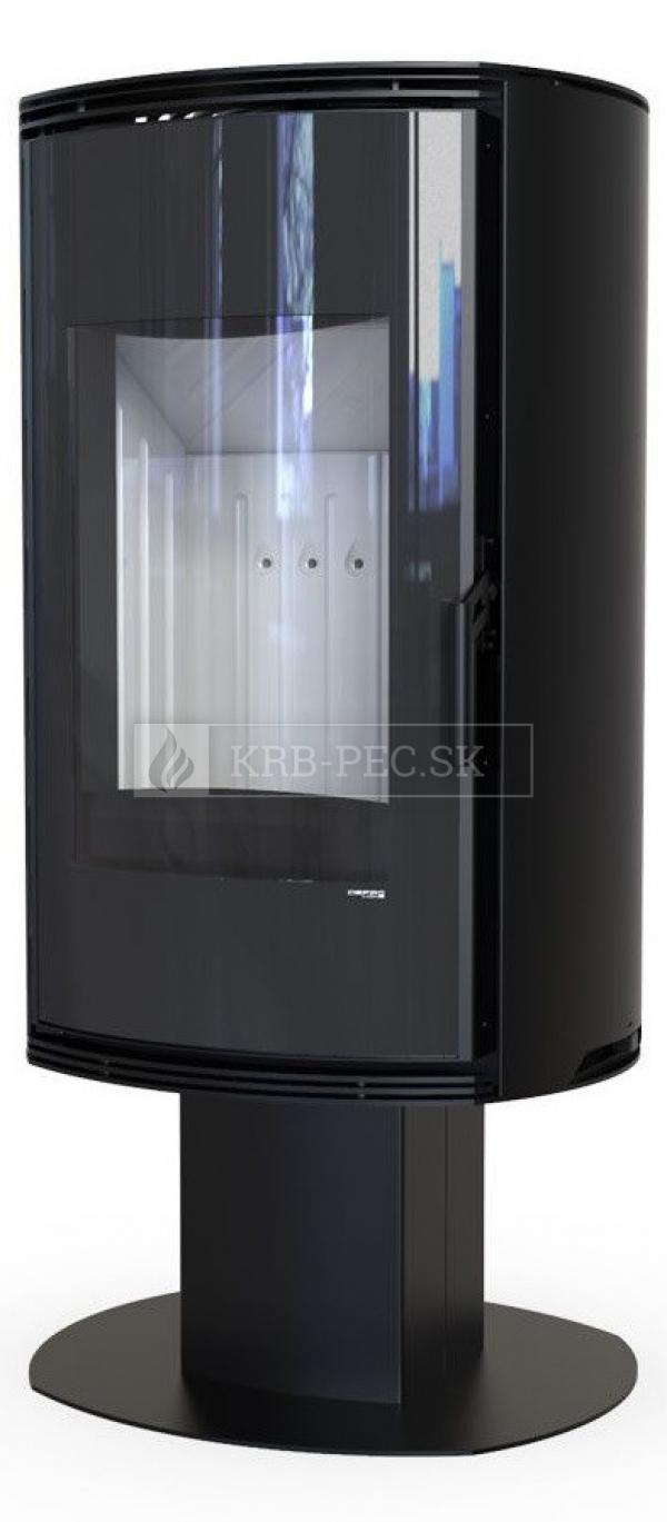 Defro Home Orbis TOP oceľové krbové kachle s polkruhovým presklením krb-pec