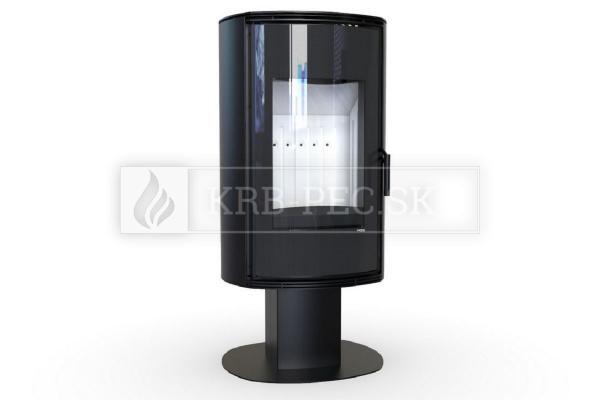 Defro Home Orbis TOP oceľové krbové kachle s polkruhovým presklením krb-pec