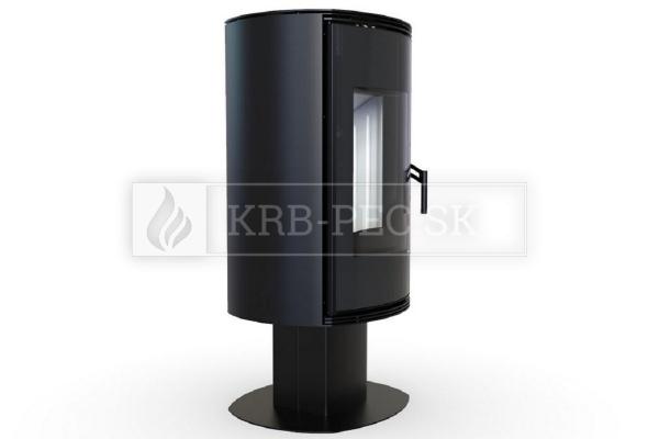 Defro Home Orbis TOP oceľové krbové kachle s polkruhovým presklením krb-pec