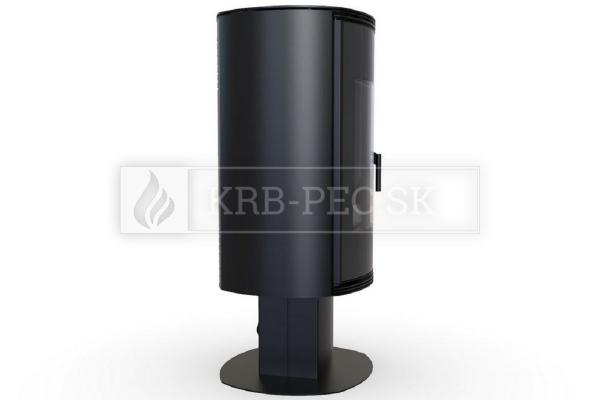 Defro Home Orbis TOP oceľové krbové kachle s polkruhovým presklením krb-pec
