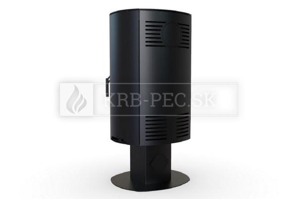 Defro Home Orbis TOP oceľové krbové kachle s polkruhovým presklením krb-pec
