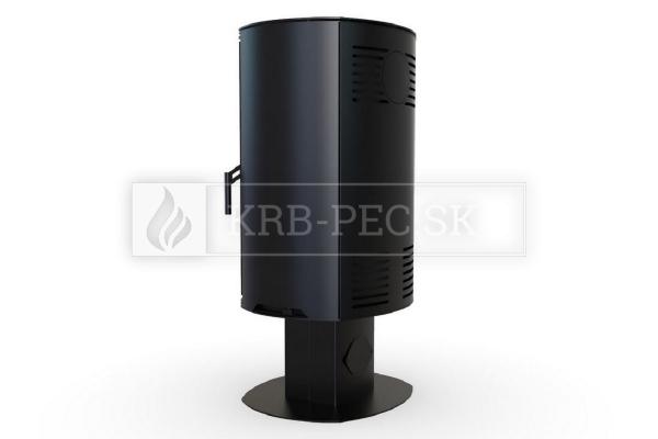 Defro Home Orbis TOP oceľové krbové kachle s polkruhovým presklením krb-pec
