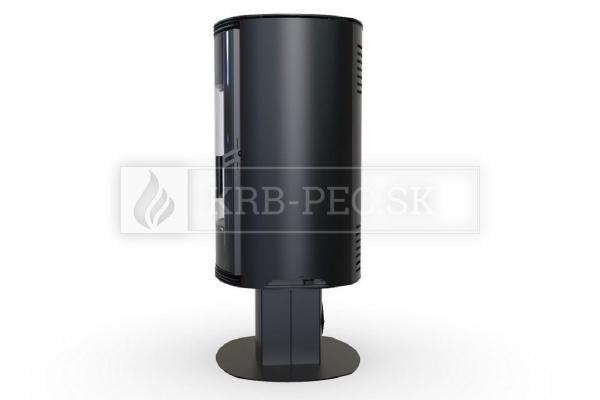 Defro Home Orbis TOP oceľové krbové kachle s polkruhovým presklením krb-pec