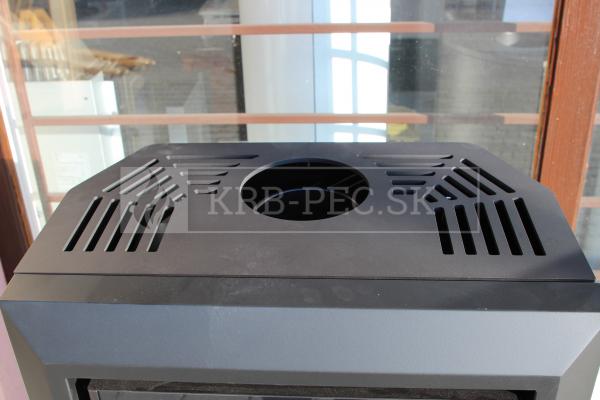 Defro Home IGNIS oceľové krbové kachle s veľkým vertikálnym presklením krb-pec