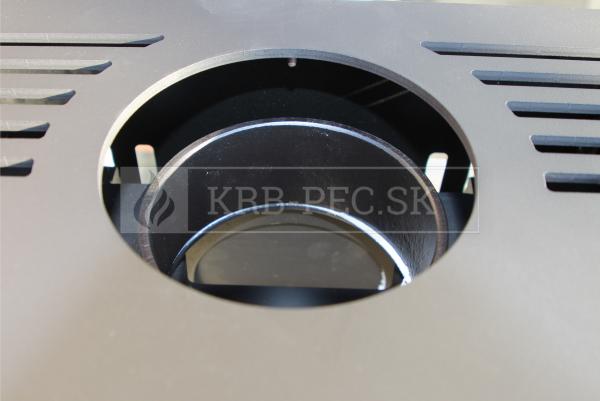 Defro Home IGNIS oceľové krbové kachle s veľkým vertikálnym presklením krb-pec