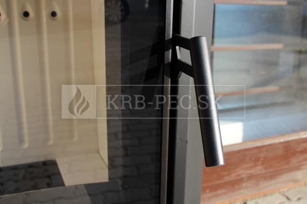 Defro Home IGNIS oceľové krbové kachle s veľkým vertikálnym presklením krb-pec