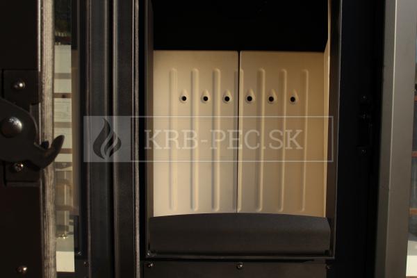 Defro Home IGNIS oceľové krbové kachle s veľkým vertikálnym presklením krb-pec
