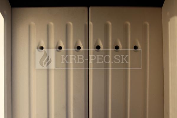 Defro Home IGNIS oceľové krbové kachle s veľkým vertikálnym presklením krb-pec