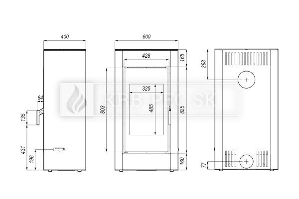 Defro Home SOLUM krbové kachle s oceľovým povrhom krb-pec