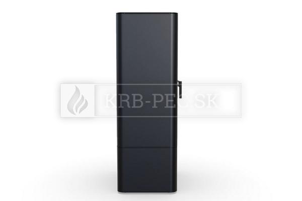 Defro Home SOLUM LOG krbové kachle s oceľovým povrhom a zásobníkom na drevo krb-pec