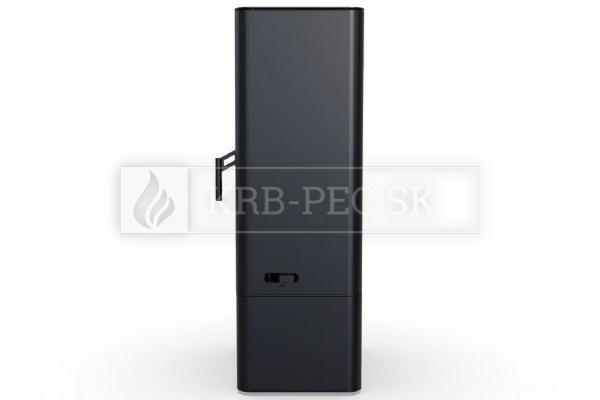 Defro Home SOLUM LOG krbové kachle s oceľovým povrhom a zásobníkom na drevo krb-pec