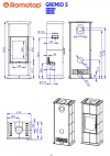 Romotop Gremio 5 moderné akumulačné krbové kachle krb-pec