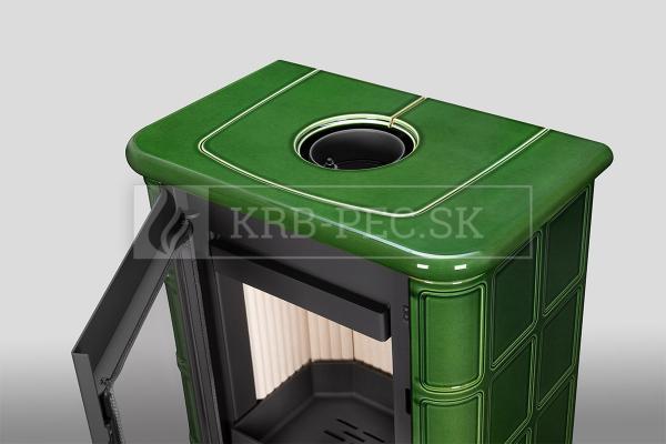 Romotop Siena N 02 novodobé celokeramické krbové kachle so šamotovými tvarovkami krb-pec