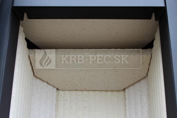 Romotop Siena N 02 novodobé celokeramické krbové kachle so šamotovými tvarovkami krb-pec